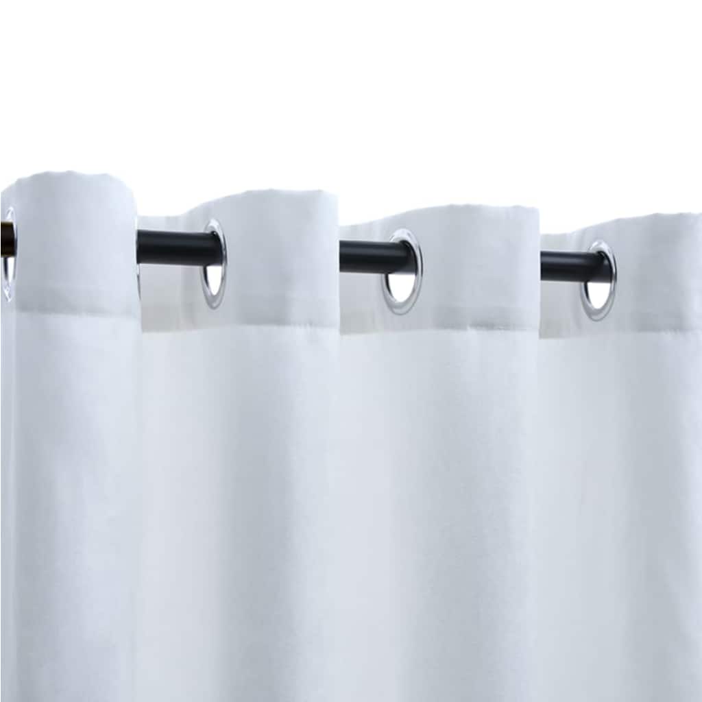 Tende Oscuranti con Anelli in Metallo 2 pz Avorio 140x225 cm | homemem39