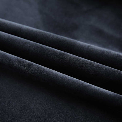 Tende Oscuranti con Ganci 2 pz Nere in Velluto 140x225 cm | homemem39