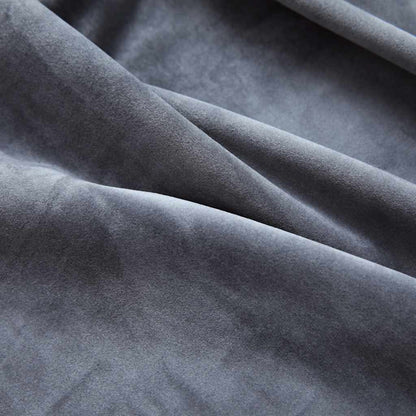 Tenda Oscurante Anelli in Metallo Velluto Antracite 290x245 cm | homemem39