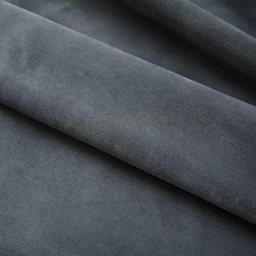 Tende Oscuranti con Ganci 2 pz Antracite in Velluto 140x245 cm | homemem39