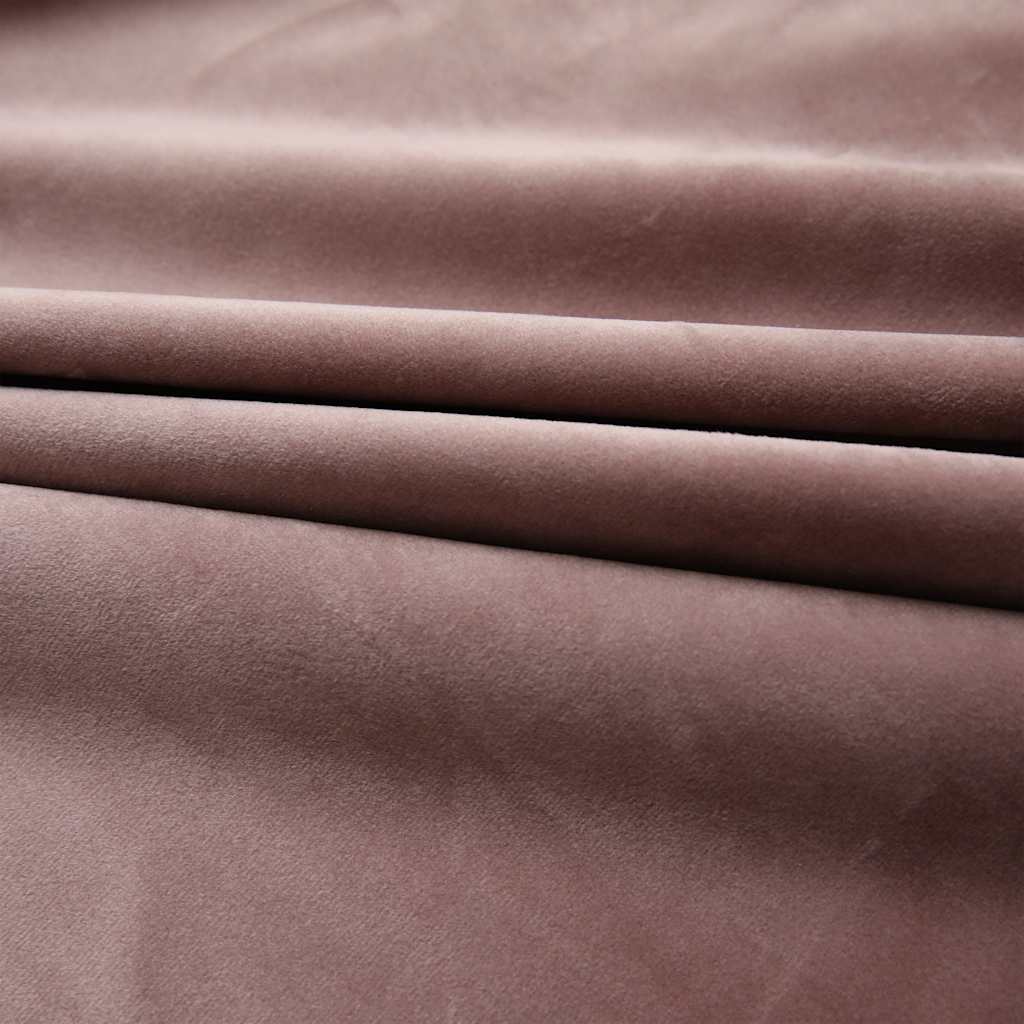 Tende Oscuranti con Ganci 2 pz Rosa Antico in Velluto 140x245cm | homemem39