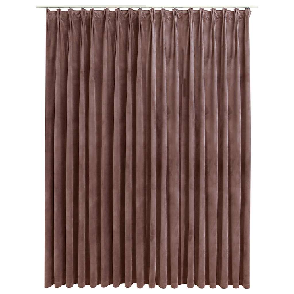 Tenda Oscurante con Ganci Velluto Rosa Antico 290x245 cm | homemem39