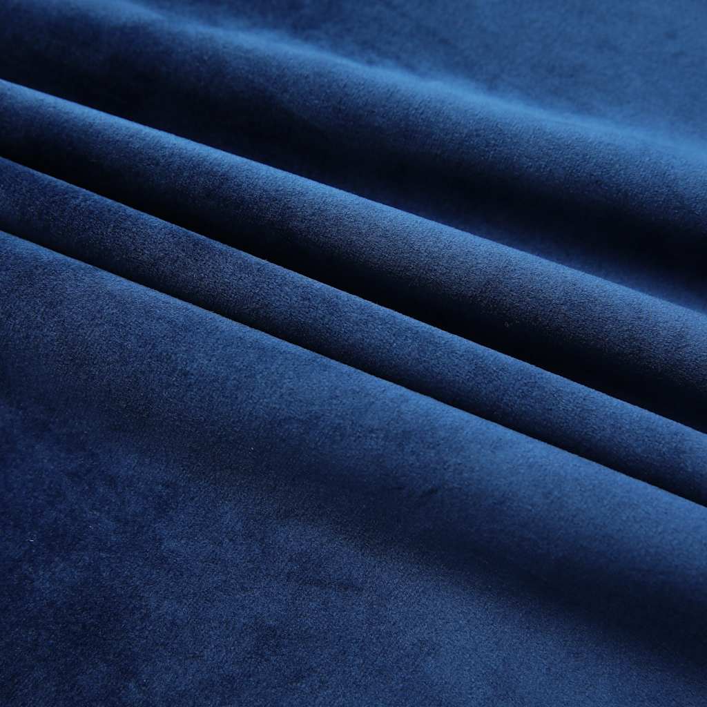 Tenda Oscurante con Ganci Velluto Blu Scuro 290x245 cm | homemem39