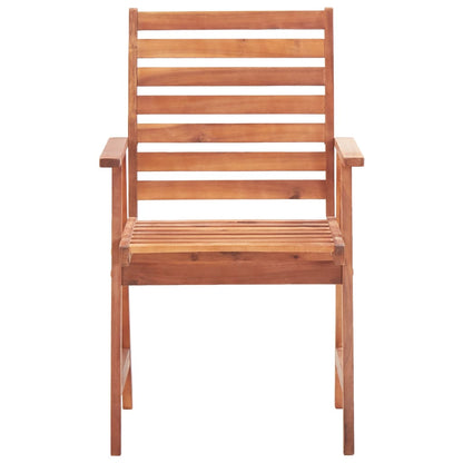 Sedie da Pranzo per Esterno 3 pz in Legno Massello di Acacia | homemem39