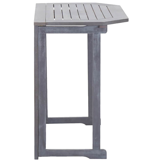 Tavolo da Balcone Pieghevole 90x50x74 cm in Massello di Acacia - homemem39
