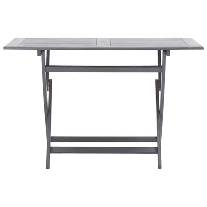 Tavolo da Giardino Pieghevole 120x70x75cm in Massello d'Acacia | homemem39