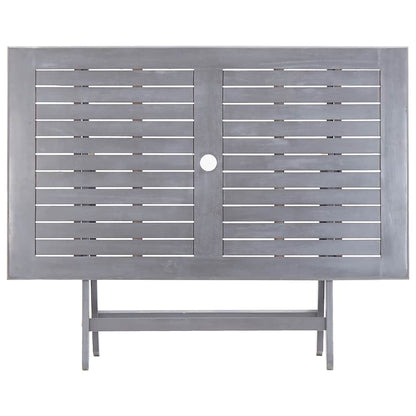 Tavolo da Giardino Pieghevole 120x70x75cm in Massello d'Acacia | homemem39