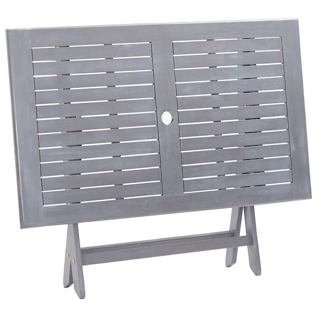 Tavolo da Giardino Pieghevole 120x70x75cm in Massello d'Acacia | homemem39