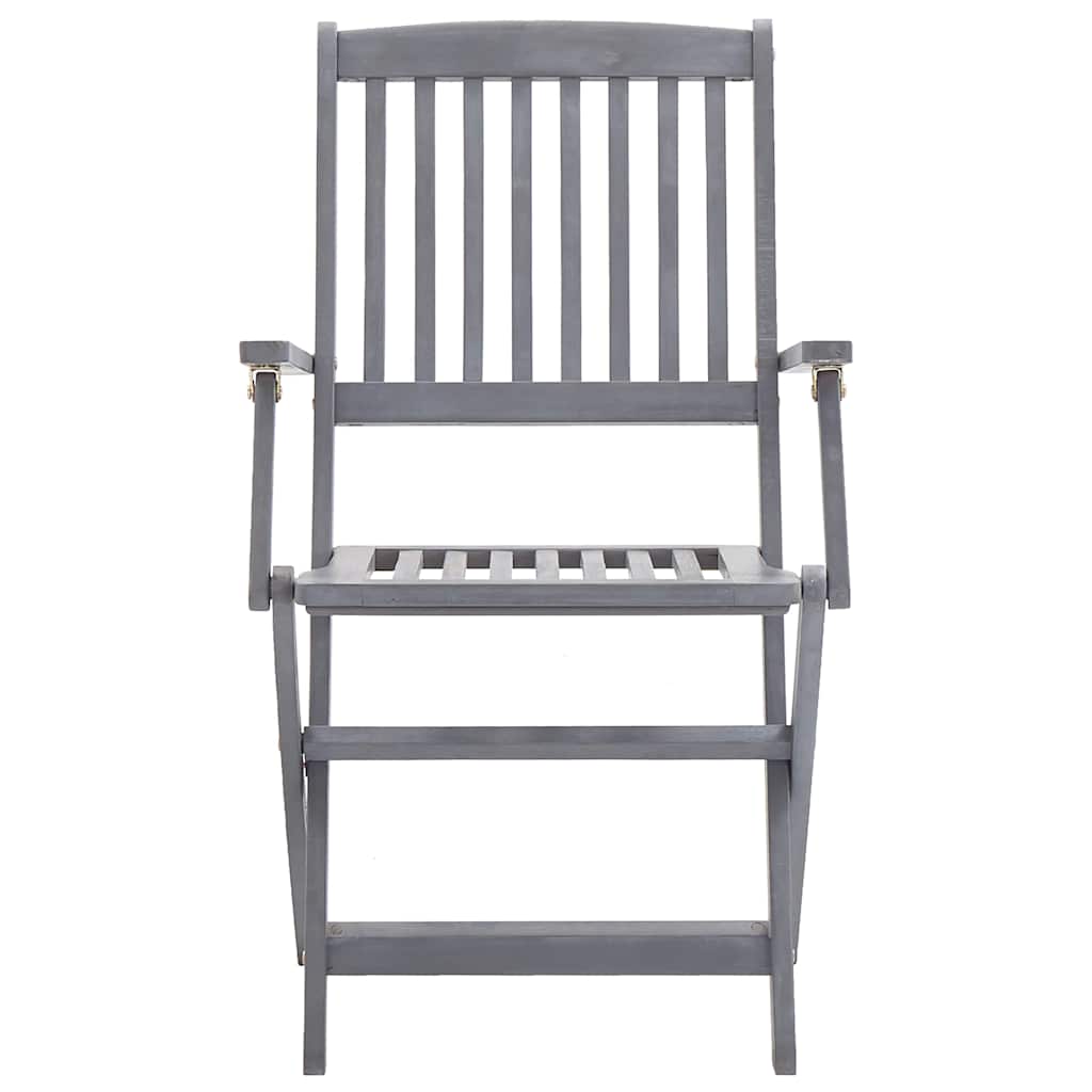 Sedie da Giardino Pieghevoli 4 pz in Legno Massello d'Acacia - homemem39