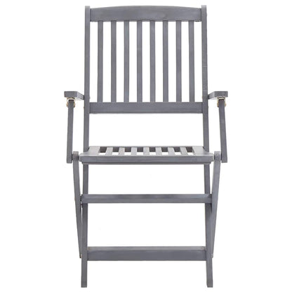Sedie da Giardino Pieghevoli 4 pz in Legno Massello d'Acacia - homemem39