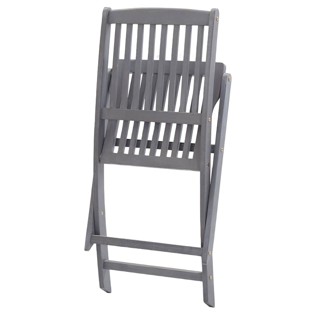 Sedie da Giardino Pieghevoli 4 pz in Legno Massello d'Acacia - homemem39