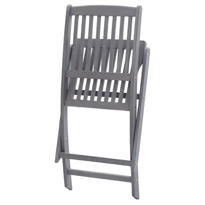 Sedie da Giardino Pieghevoli 4 pz in Legno Massello d'Acacia - homemem39