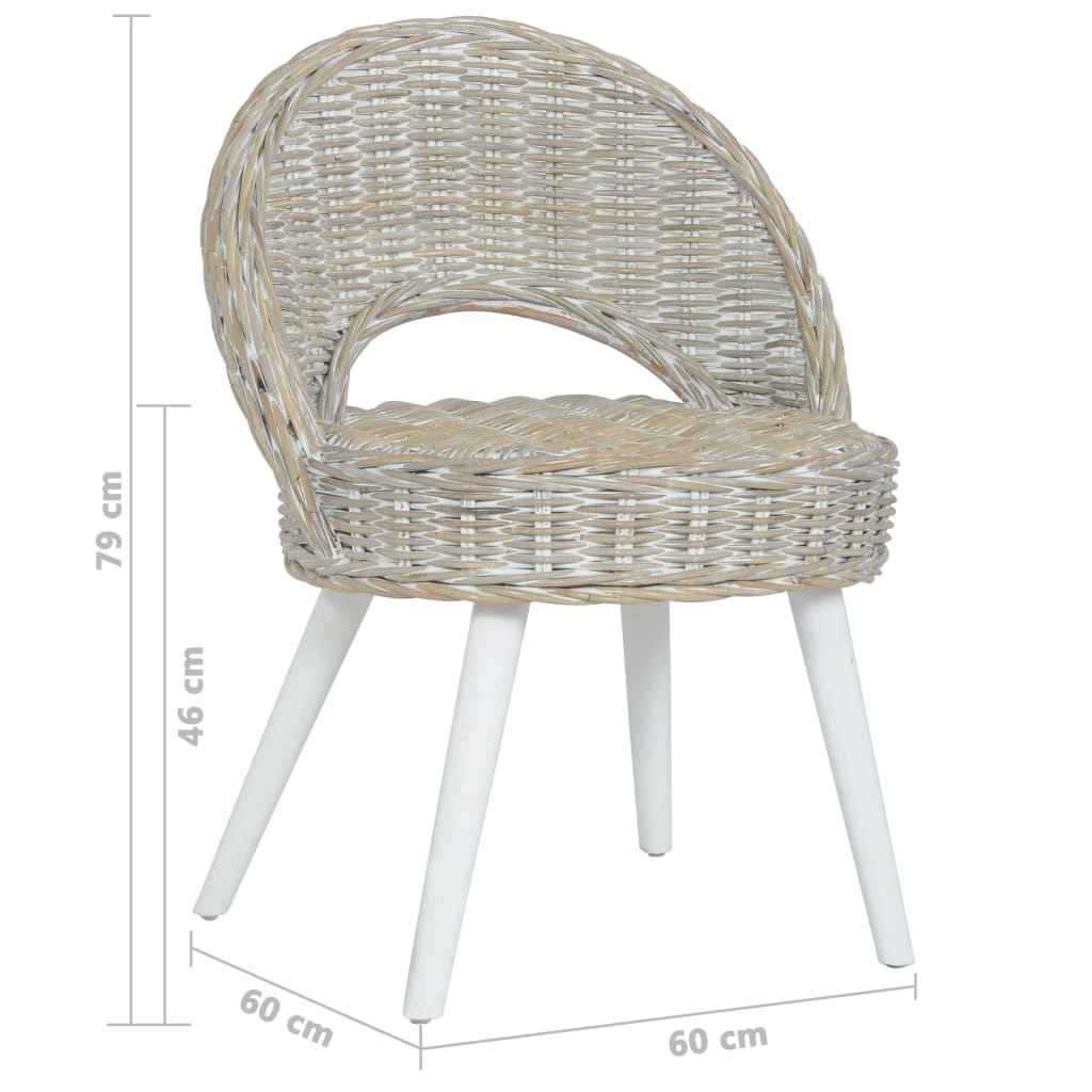 Poltrona in Rattan Kubu Bianco - homemem39