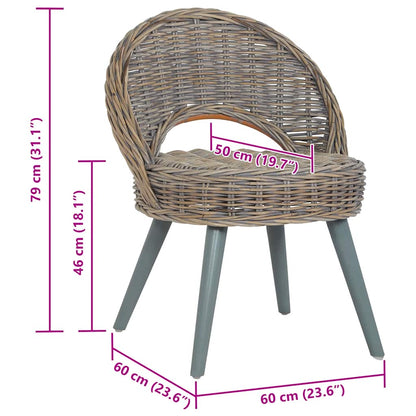 Poltrona in Rattan Kubu Grigio | homemem39