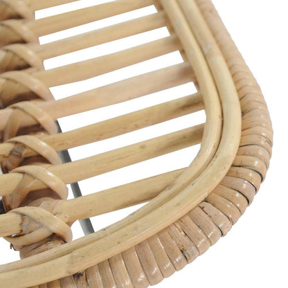 Sedie da Bar 2 pz in Rattan Naturale
