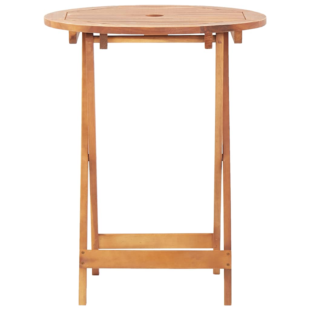 Tavolo da Giardino Pieghevole 60x75 cm in Massello d'Acacia - homemem39