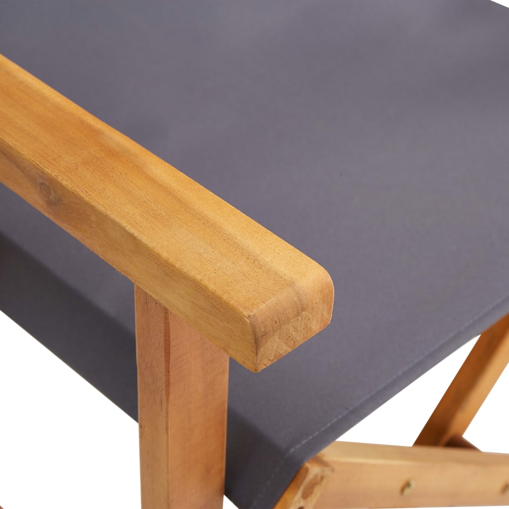 Sedie da Regista 2 pz in Legno Massello di Acacia | homemem39
