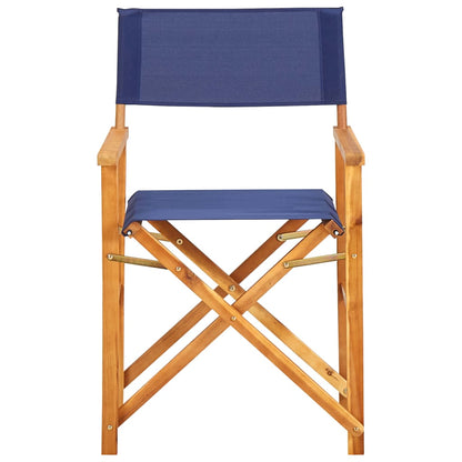 Sedia da Regista in Legno Massello di Acacia Blu | homemem39