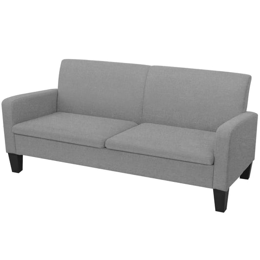 Set di Divani 2 pz in Tessuto Grigio Chiaro - homemem39