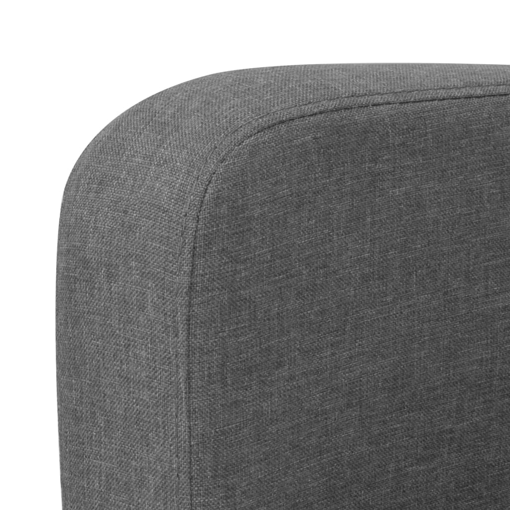 Set di Divani in Tessuto 2 pz Grigio Scuro | homemem39
