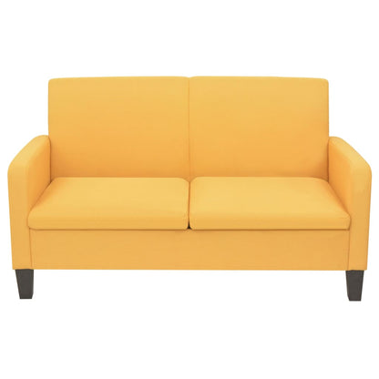Set Divani 2 pz in Tessuto Giallo - homemem39