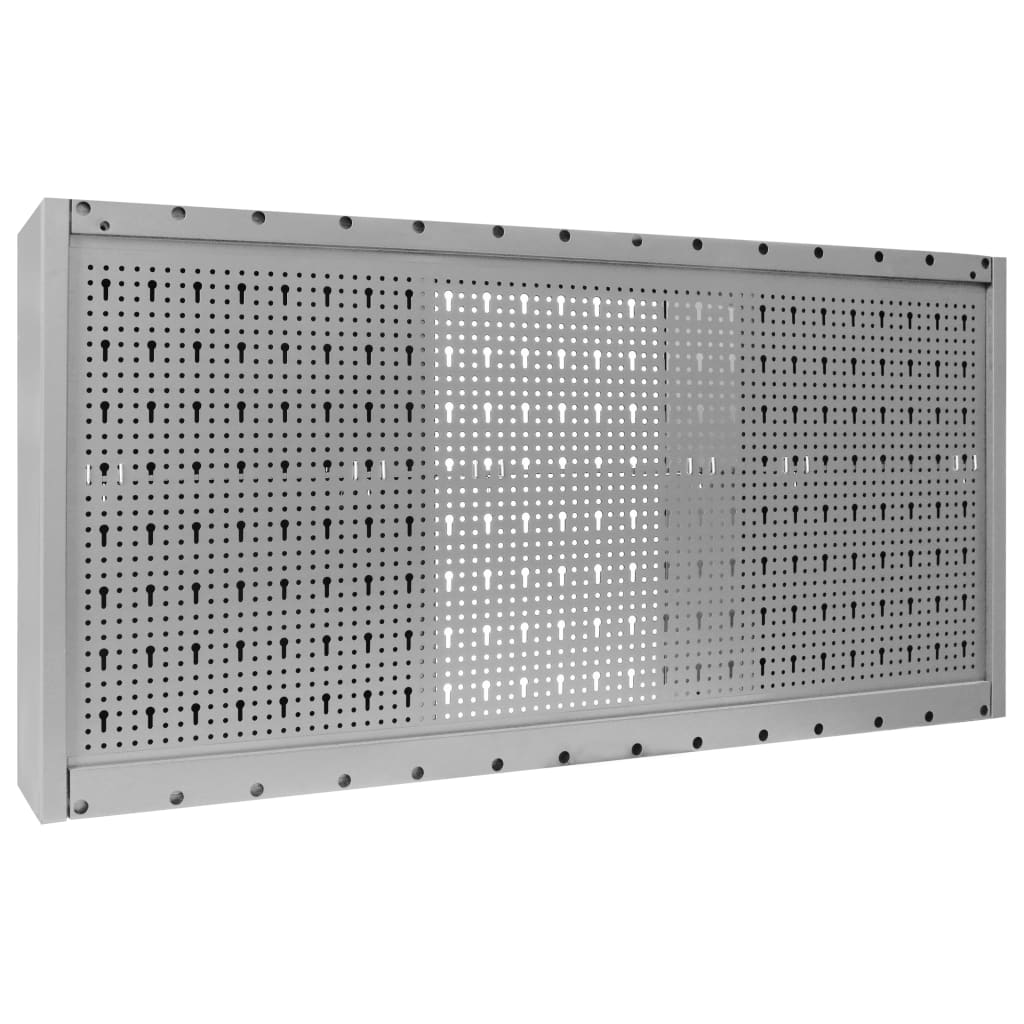 Armadio a Parete Stile Industriale in Metallo Grigio Nero | homemem39