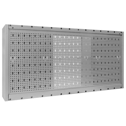 Armadio a Parete Stile Industriale in Metallo Grigio Nero | homemem39