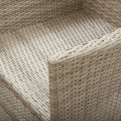 Sedie da Giardino Reclinabili 2 pz con Cuscini Polyrattan Beige | homemem39