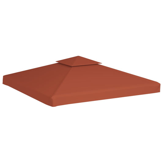 Copertura Superiore Gazebo a 2 Strati 310g/m² 3x3m Terracotta - homemem39