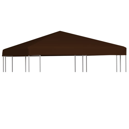 Copertura Superiore per Gazebo 310 g/m² 3x3 m Marrone - homemem39