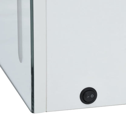Armadietto Bagno con Specchio e LED 50x13x70 cm | homemem39