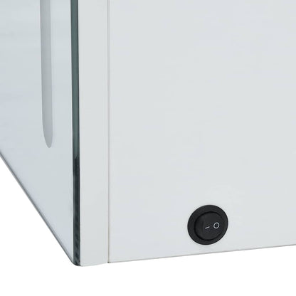 Armadietto Bagno con Specchio e LED 50x13x70 cm | homemem39