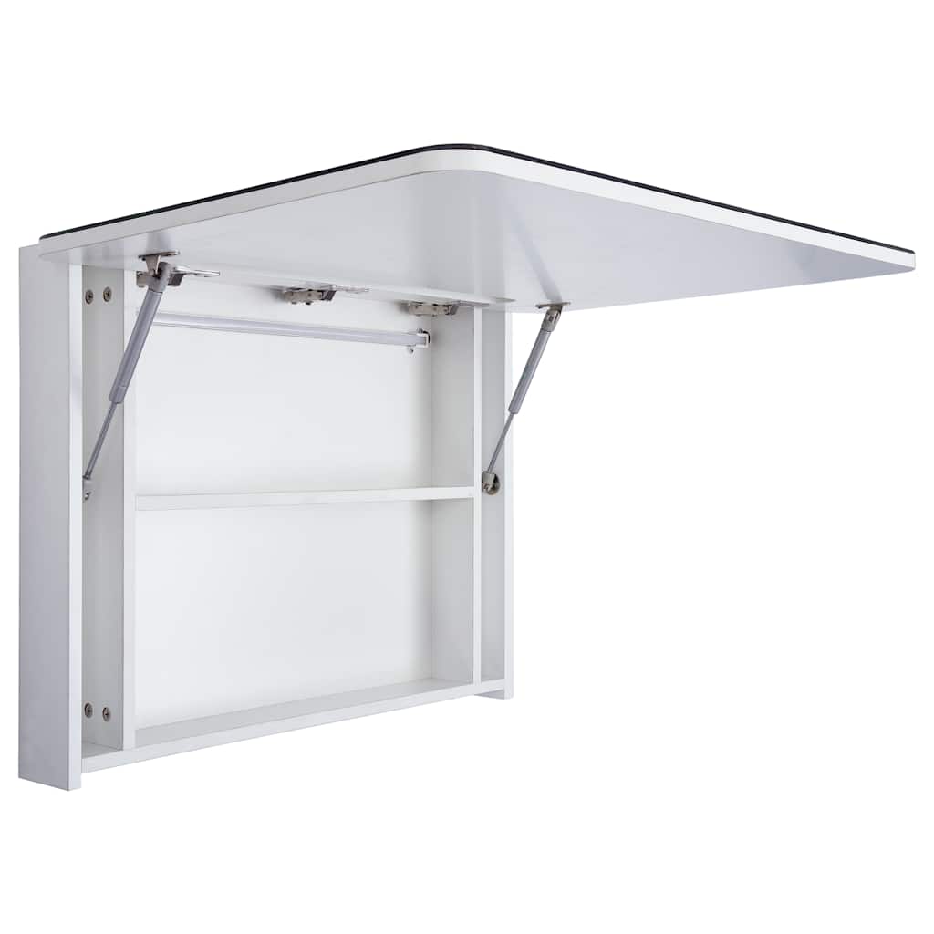 Armadietto Bagno con Specchio e LED 80x9,5x55 cm | homemem39