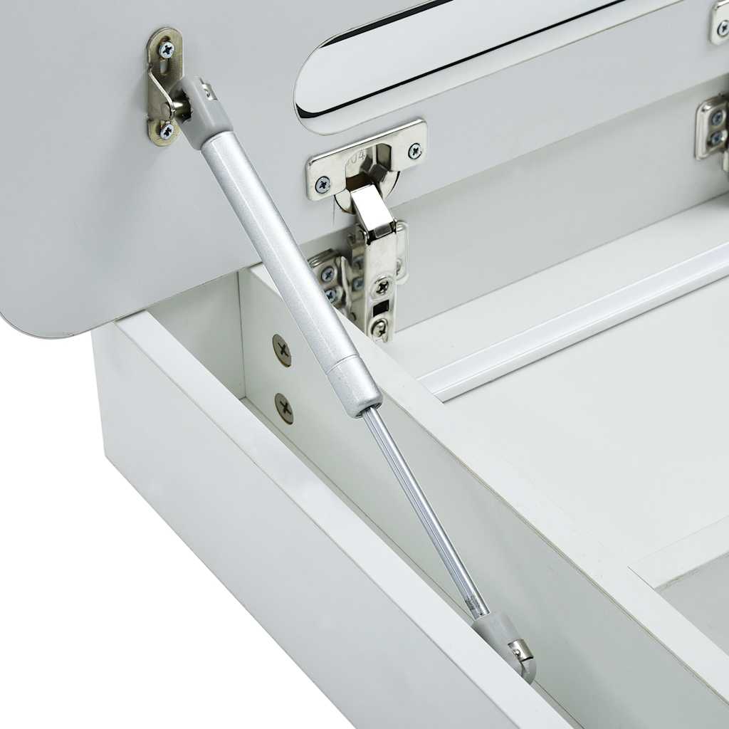 Armadietto Bagno con Specchio e LED 80x9,5x55 cm | homemem39