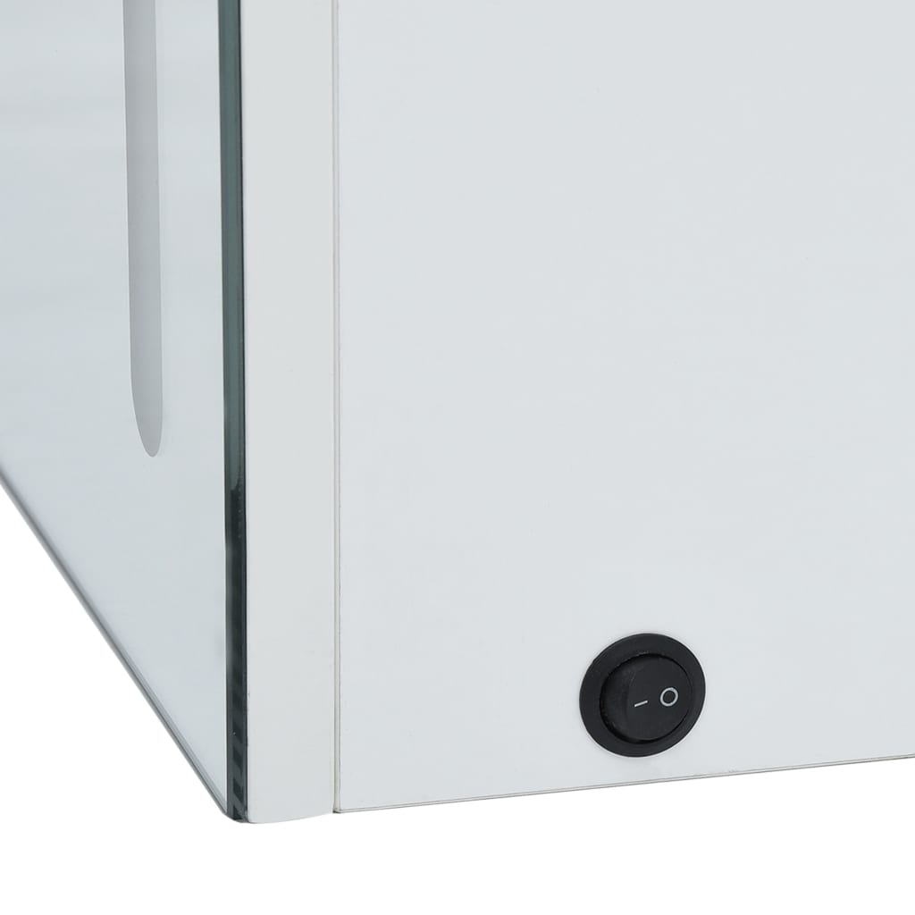 Armadietto Bagno con Specchio e LED 80x12,2x68 cm | homemem39
