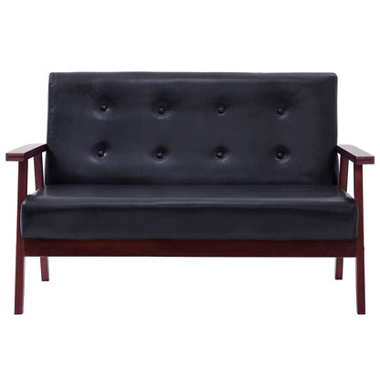 Set di Divani 2 pz Nero in Similpelle | homemem39