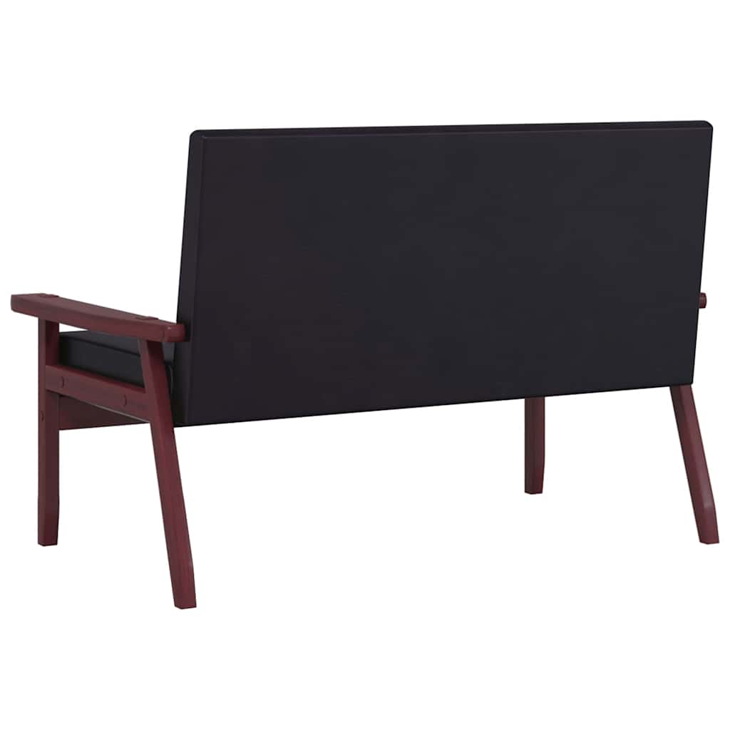 Set di Divani 3 pz Nero in Similpelle | homemem39