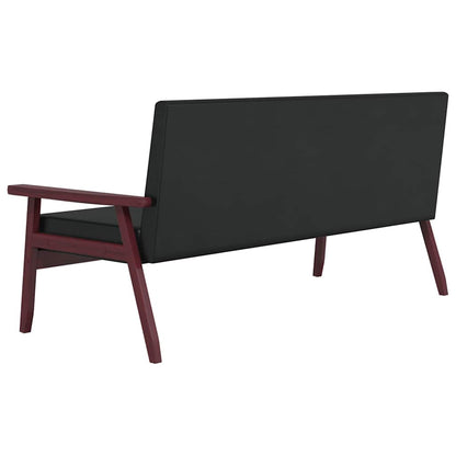 Set di Divani 3 pz Nero in Similpelle | homemem39