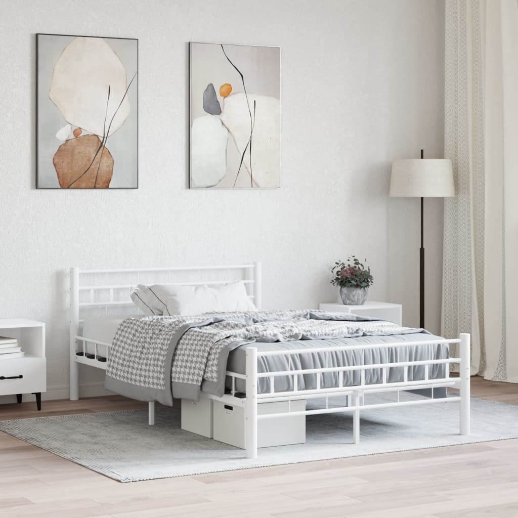 Giroletto Bianco in Metallo 140x200 cm | homemem39