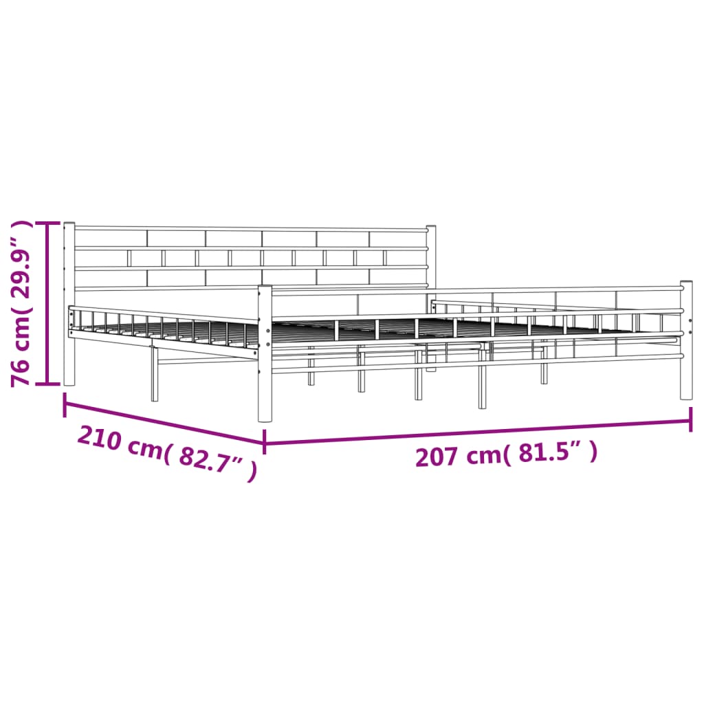 Giroletto Bianco in Metallo 200x200 cm | homemem39