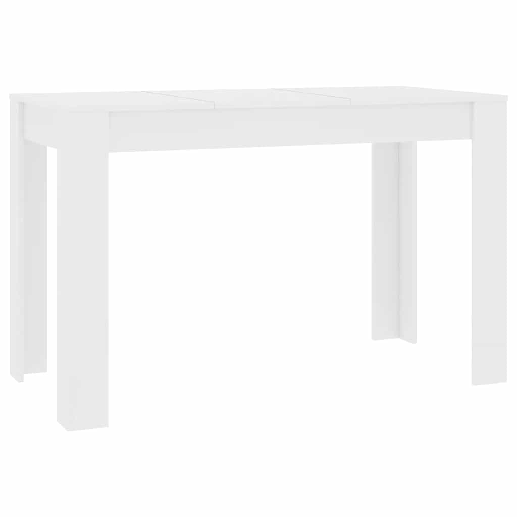 Tavolo da Pranzo Bianco 120x60x76 cm in Legno Multistrato | homemem39