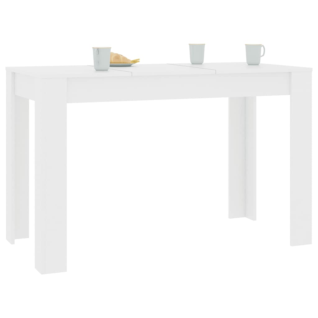 Tavolo da Pranzo Bianco 120x60x76 cm in Legno Multistrato | homemem39