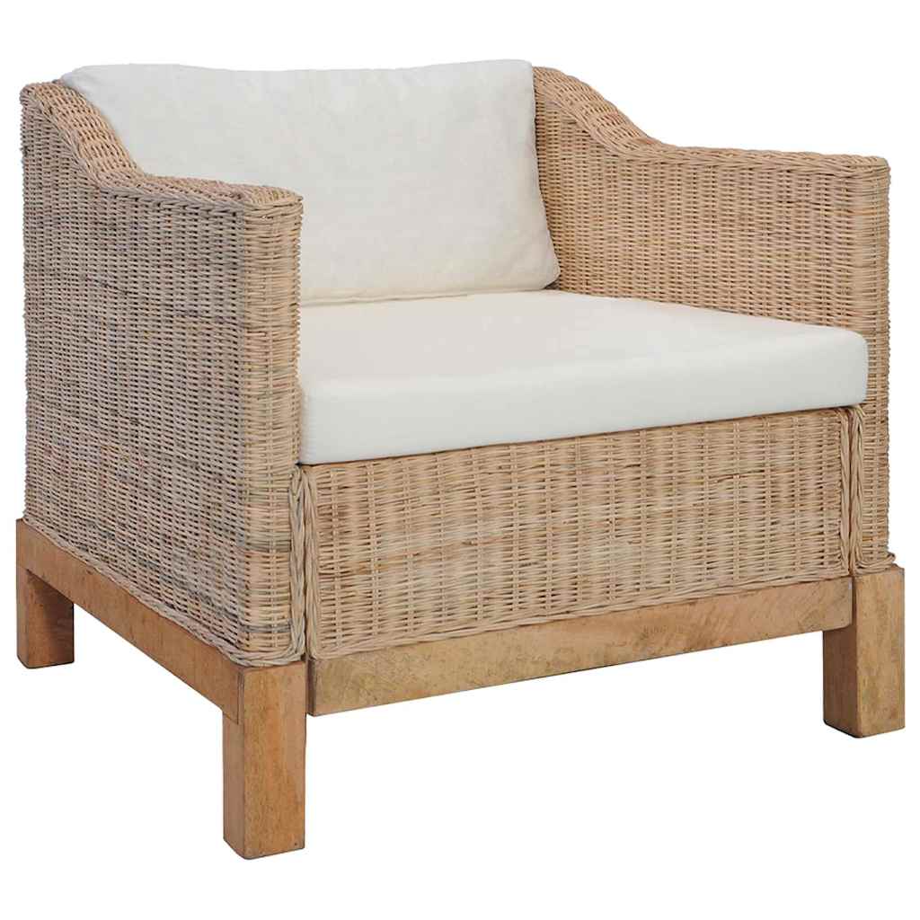 Set di Divani 2 pz con Cuscini in Rattan