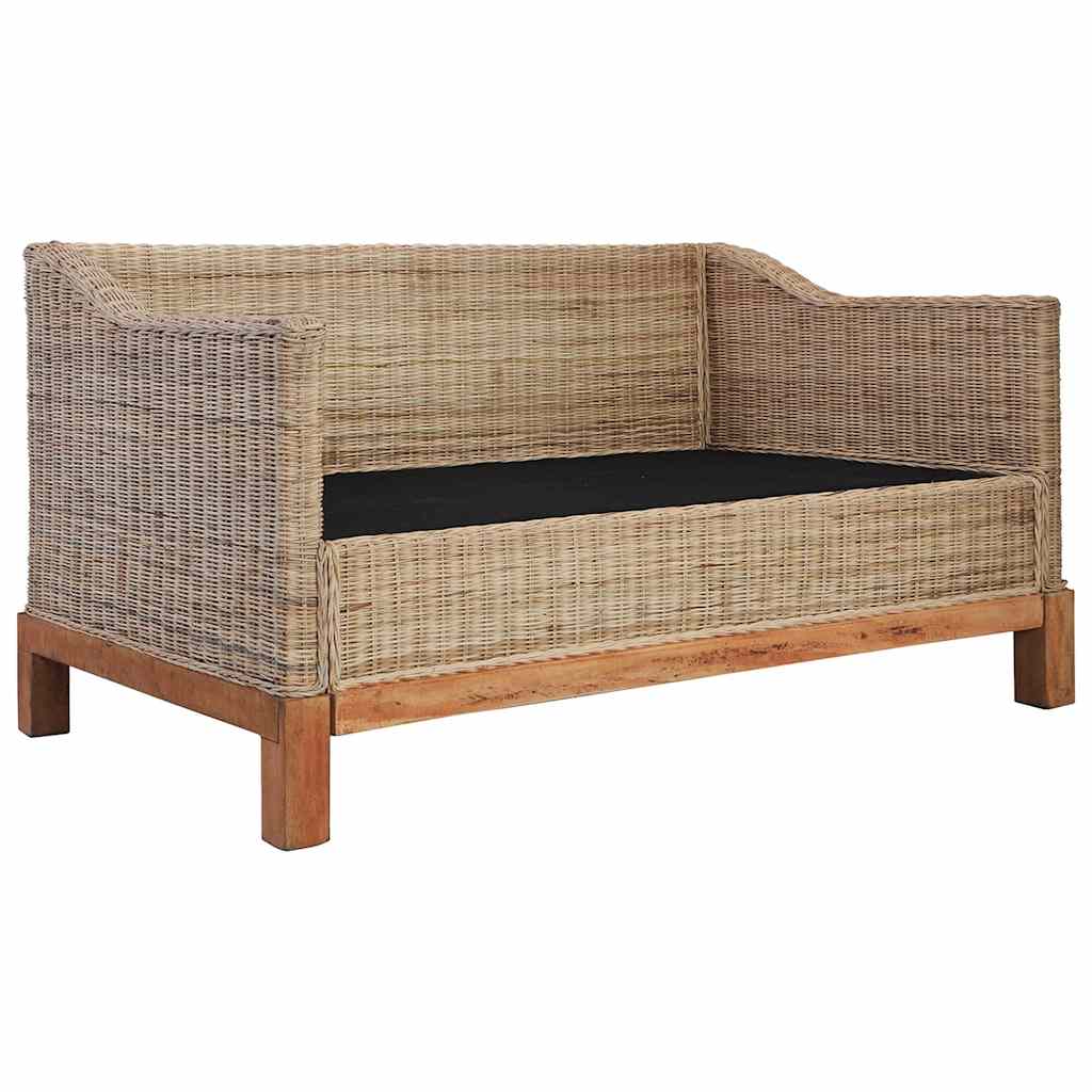Set di Divani 2 pz con Cuscini in Rattan Naturale - homemem39