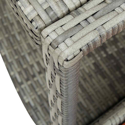 Bordo per Vasca da Spa in Polyrattan Grigio - homemem39