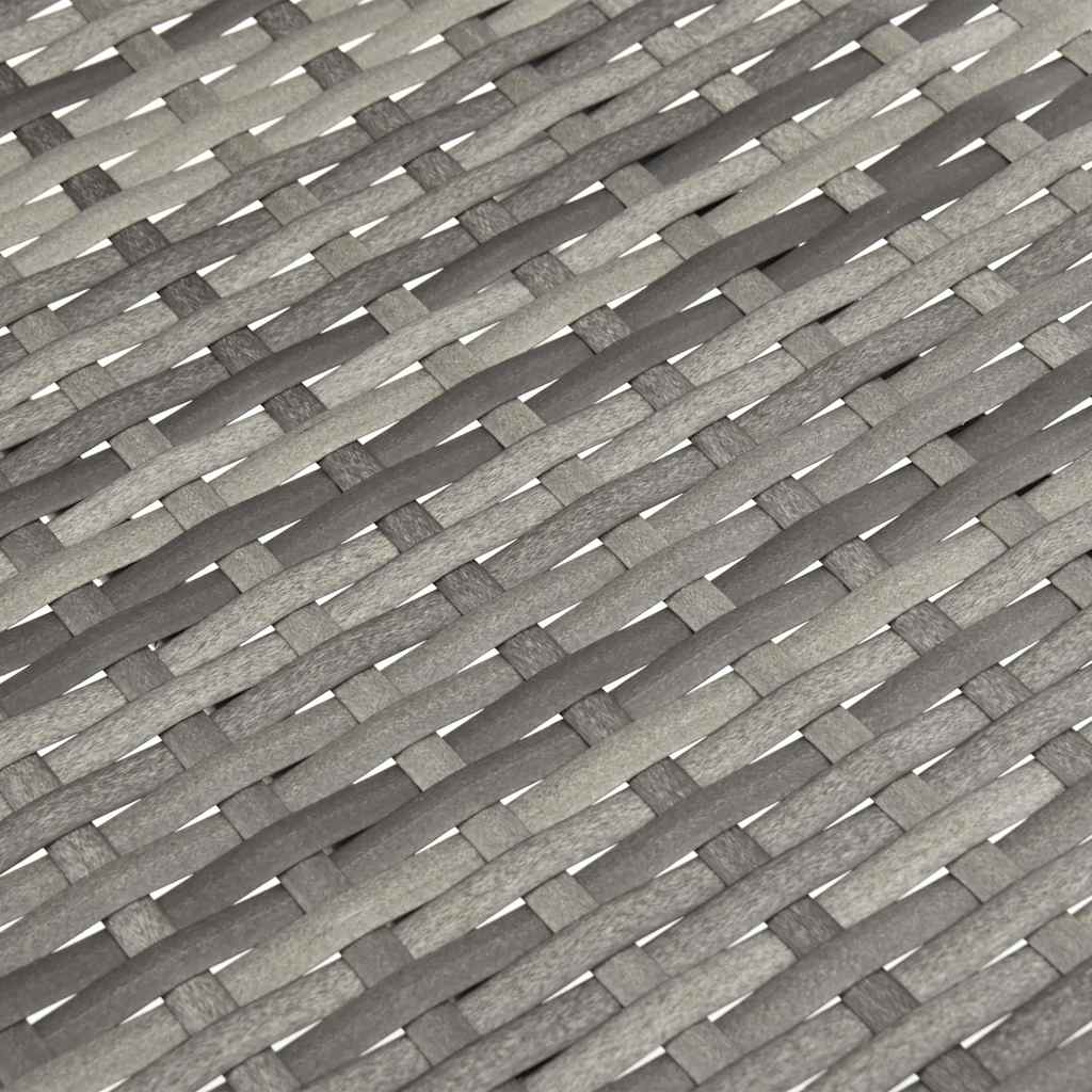 Sedie da Esterno Impilabili 2 pz Grigie in Polyrattan