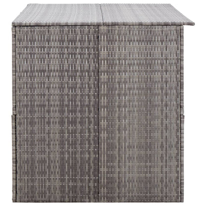 Baule da Giardino Grigio 150x100x100 cm in Polyrattan - homemem39