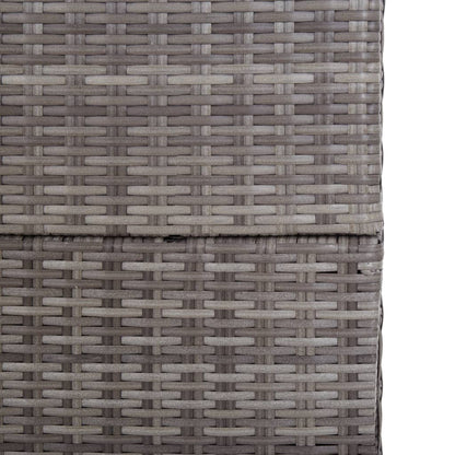Baule da Giardino Grigio 150x100x100 cm in Polyrattan - homemem39