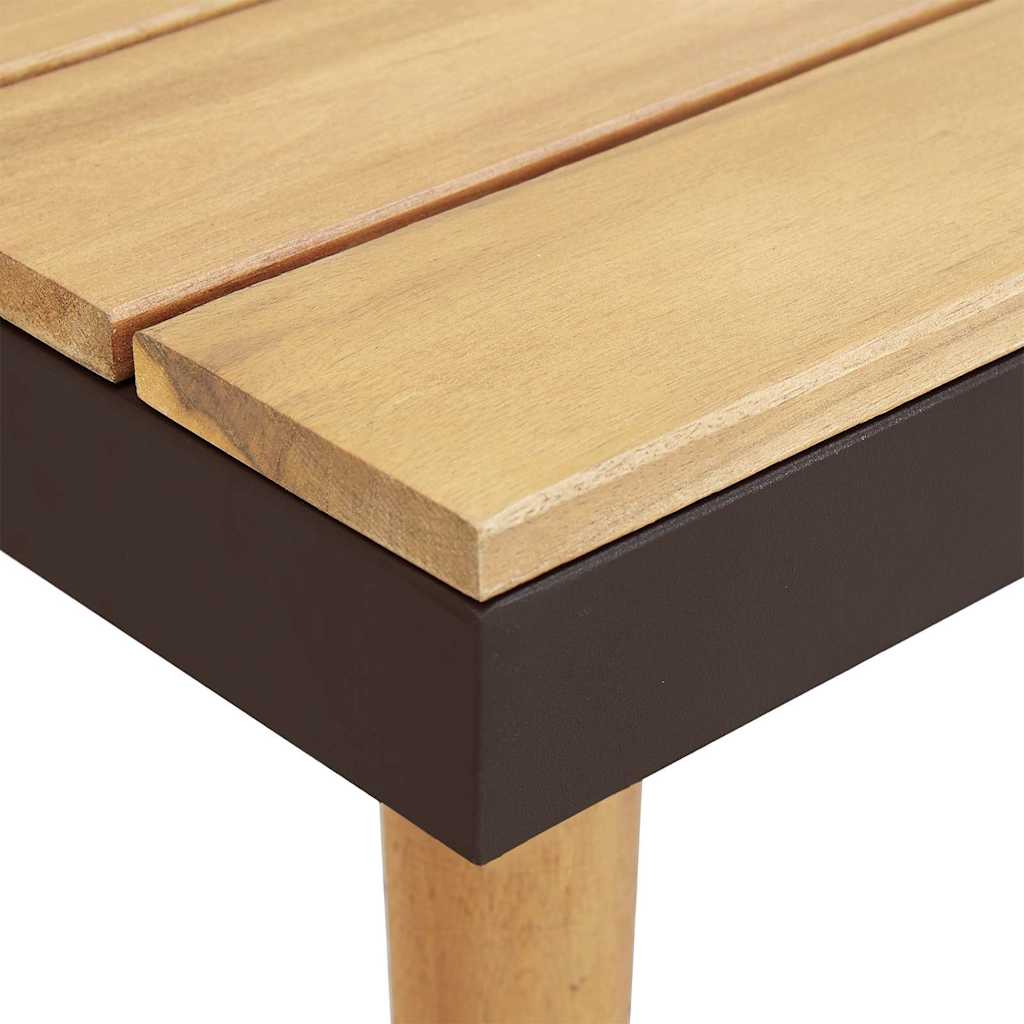 Set Divani da Giardino 7 Posti con Cuscini Legno Acacia Marrone