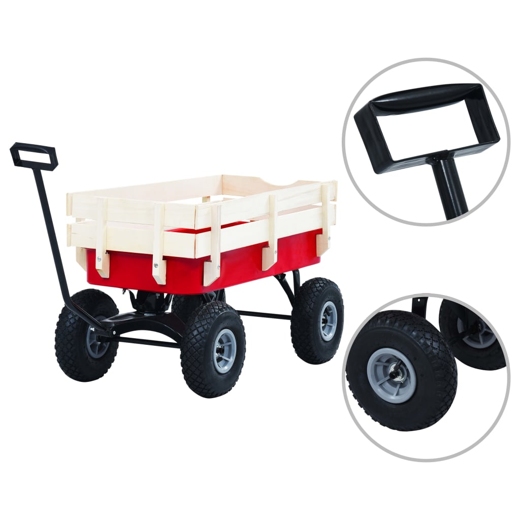 Carrello a Mano 150 kg Rosso - homemem39